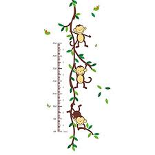 Growth Chart Art Hanging Wooden Height Growth Chart To