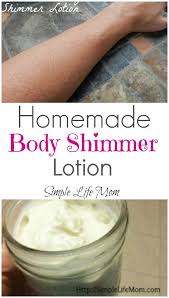 homemade body shimmer lotion simple