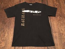 Vintage Concert Tee Shirt Made In Usa Bauhaus Kick In The Eye Men M Medium Black Shirt Post Punk Gothic Rock Hipster Got Concert Tees Band Tshirts Shirts