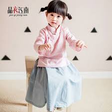 汉服棉麻中式唐装小女孩宝宝儿童民国风衬衫古装改良旗袍裙子服装 kids fashion china fashion little girls