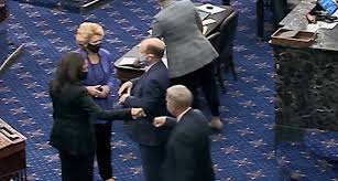 Graham later said that the gesture was just him being friendly — though a chorus of republican congressmen reportedly wished harris congratulations this week. Us Senate Republicans Congratulate Kamala Harris Amid Victory Denial Daily Mail Online