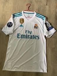 Customs services and international tracking provided. Original Adidas Real Madrid Home Jersey 2017 18 Ucl Size Small As New Sports Sports Apparel On Carousell