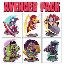 Due To Many Requests I Ve Added 2 Brand New Print Packs To Www Dereklaufman Com Link In Profile All Print Packs On Avengers Avengers Cartoon Cartoons Comics