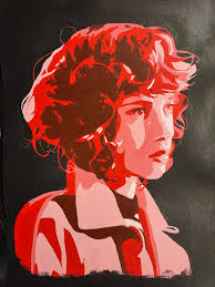 My 16 year old daughter painted this picture for art class, and she thinks  she's not a good painter. I disagree ❤️