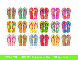 buy 3 get 1 free sandals clip art flip flops clip art summer etsy clip art colorful flip flops summer crafts for toddlers