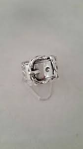 Bague Hermes La Ceinture Argent Gm Ebay