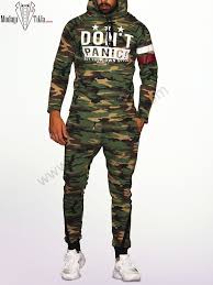 Yesil Kamuflaj Esofman Takimi Ropa De Hombre Ropa Deportiva Ropa