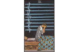Nightmares, worry, feelings of depression or anxiety, insomnia, fear, an opportunity to find courage, a time to focus on safety and the things that are going well in your life Nine Of Swords Tarot Card Meaning Tarot Prophet Free 3 Card Tarot Reading With Sophia Loren