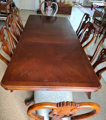 Square solid oak dining table and 8 chairs in very good condition. Renovation Sale Must Go 8 Seater Rosewood Dining Table 8 Chairs Collapse To 6 Seater Furniture Home Living Furniture Tables Sets On Carousell