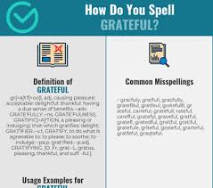 Correct Spelling For Grateful Infographic Spellchecker Net