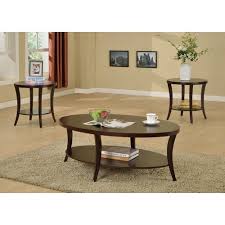Set of 2 pieces marble sofa table top mop inlaid coffee table with floral design. Crown Mark Rhonda 3 Piece Cocktail Table Set Walmart Com Walmart Com