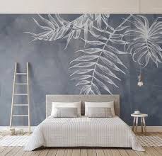 3d White Leaves Removable Wallpaper Peel And Stick Wall Mural Floral Wall Art Wall Decal Wall Mural Kids Nursery Wall Sticker 06 Bedroom Wall Kids Wall Murals Wall Murals