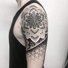 Geometrische Inspiration Inkstinct Upper Arm Tattoo Tattoos Geometric Tattoo Design