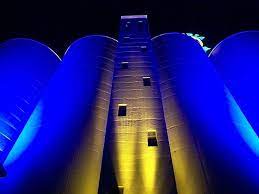Google Image Result For Http Www Resolutionx Com Au Gallery Silo Blue Gold Jp Light Architecture Blue Chandelier Architecture