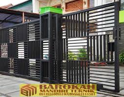 Pagar minimalis merupakan pagar rumah yang didesain minimalis modern mengikuti desain rumah secara umum. Jasa Pagar Minimalis Bogor 081297736417 Barokah Mandiri Teknik I Info 081297736417