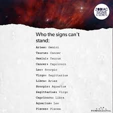Their elemental sign is water (as it is for pisces and scorpio), which makes sense when you consider the emotional depths associated with this sign. Who The Signs Can T Stand