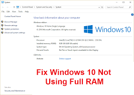 Computer memory is based on the two factors that include access time and capacity. Fix Windows 10 Not Using Full Ram Techcult