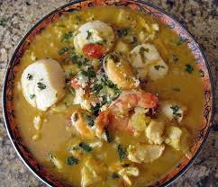 Menu Brazilian Sopa De Marisco Crusty Bread Coconut Cake Food Recipes Honduran Recipes