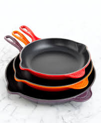 Le Creuset Enameled Cast Iron Skillets Cookware Kitchen Macy S Enameled Cast Iron Skillet Cast Iron Cast Iron Frying Pan