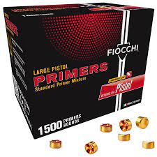 Fiocchi Standard Large Pistol Primers 1500ct - For Sale