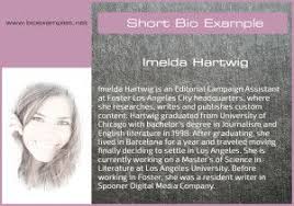 Short Biography Examples For Work Short Bio Examples Short Bio Examples Short Biography Example Bio