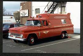 Riverside Fire Company First Aid Emergency Squad 1960s Chevrolet Carry-allunk Ambulance Rescue Vehicles Emergency Vehicles Classic Chevy Trucks