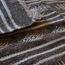 Teppich wolle tatsachen pastell grau deko zuhause. Teppich Kelim Houria 110x200 Grau Handgewebt Wolle Tunesien