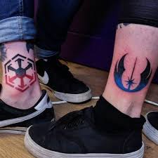 In A Relationship And Love Star Wars These Are Your Tattoo Goals Star Wars Tattoo Star Wars Couples War Tattoo