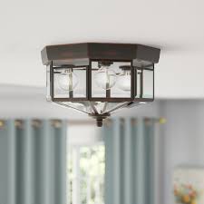 Charlton Home Manolla 3 Light Flush Mount Reviews Wayfair Ceiling Lights Living Room Lighting Flush Ceiling Lights
