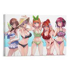 Amazon.com: Haoyun The Quintessential Quintuplets Bikini Poster Decorative  Painting Canvas Wall Art Living Room Posters Gifts Bedroom Painting  12x18inch(30x45cm) : Everything Else