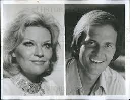 1977 Press Photo Patti Page Singer Pat Boon Country Music Awards Special