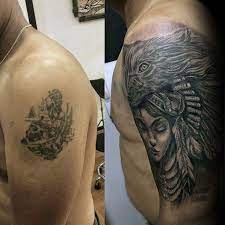 Top 115 Tattoo Cover Up Ideas 2021 Inspiration Guide Cover Up Tattoos For Men Cover Up Tattoos Tattoos For Guys