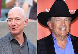 Jeff bezos is launching himself into space next month. Is Jeff Bezos Related To George Strait