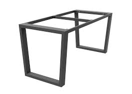 Metal dining table legs uk. Trapezium Shaped Outdoor Table Legs With Top Support Frame Stoaked