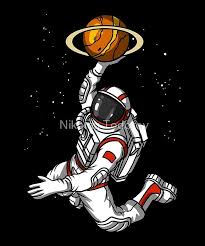 Basketball Astronaut Photographic Print By Nikolay Todorov In 2021 Astronaut Art Basketball Art Galaxy Planets