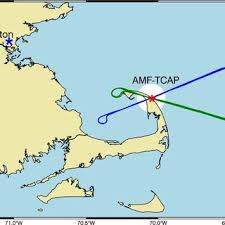 Map Of The Cape Cod Bay Area The Tcap Ground Based Site Is