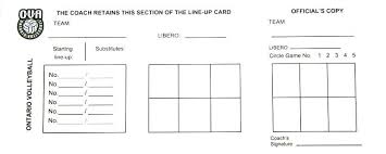 Volleyball Lineup Sheets Google Search Volleyball Score