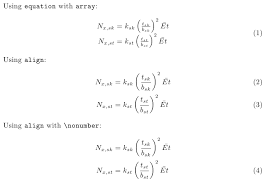 Numbering An Array As One Single Equation Latex Tex Latex Stack Exchange