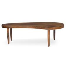 Organic modern wood slab coffee table. Axel Stensen Organic Shaped Rosewood Coffee Table Mutualart