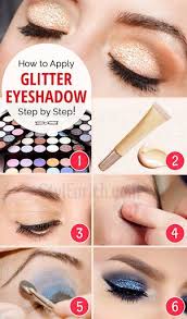 Best Ways To Use Glitter How To Apply Glitter Eyeshadow Step By Step Glitter Eyeshadow Eyeshadow Step By Step Eyeshadow