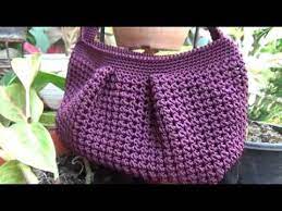 Cara menjahit dan memasang inner tas rajut. Crochet Tutorial Membuat Lipatan Pada Tas Rajut Preview Youtube