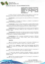 Businesses in our state who have been compelled to place their employees on furlough (i.e., a temporary period of time during which an employee performs no. Prefeitura De Quilombo Emite Novo Decreto Para Enfrentamento Ao Covid 19 Municipio De Quilombo