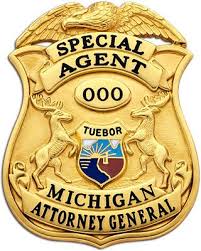 Michigan Attorney General Fire Badge Police Badge Badge
