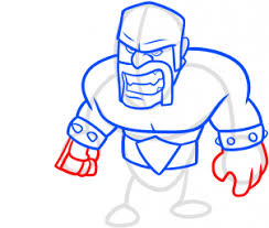 How To Draw Clash Of Clans Barbarian Step 9 Clash Of Clans Barbarian Boy Birthday Parties