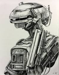 Pencil Drawing Of The New Droid L3 37 From Solo A Star Wars Story It S A Hybrid Robot That Constructed Himself From Drawing Stars Star Wars Star Wars Droids