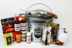 Whatever the occasion, this manly gift basket filled with delicious nuts, sauces, rubs, snacks, sweets, cheeses, crackers, and more will thrill the king of the grill in your life! Springfield Mo S Manly Cans Creates Tailored Gifts For Men