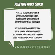 Pantun tentang jasa guru, boleh didedikasikan pantun untuk guru bersara, pantun hari guru lawak. Pantun Hasil Nurkilan Para Murabbi Sri Al Amin Kemaman Facebook