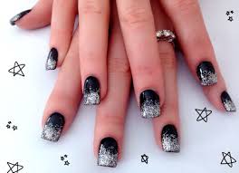Silver rhinestones also make a beautiful tool for nail art. Black And Silver Nail Designs 7 Free Hd Wallpaper Black Black And Silver Nail Ideas 1195x867 Wallpaper Teahub Io