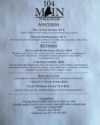 Come join us for some live music with Aaron Nadeau tonight from  6pm-8pm🎸Here are our dinner specials tonight! Let us help you get through  hump-day and do the cooking for you tonight👍#104mainpublichouse #