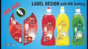 Customized 2 lines of text and color. Coreldraw Tutorial How To Make Label Design For Dishwashing Liquid Detergent Youtube